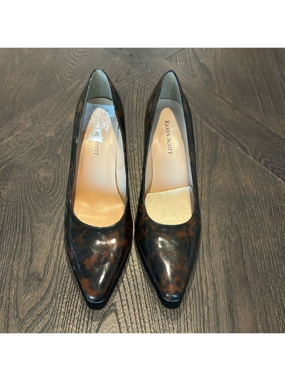 Karen Scott Brown Black Heels Size 7.5